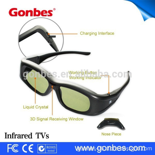 RF Bluetooth Rechargeable Active Shutter 3D Glasses movie glasses